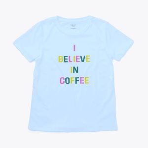 NWT I Believe In Coffee Tee Size 1X Size 2X